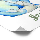 ベビーカスタム子供部屋デコールかわいい恐竜の文字J ポスター (角)