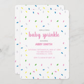 ベビーカスタム散水シャワー招待状 招待状 (正面/裏面)