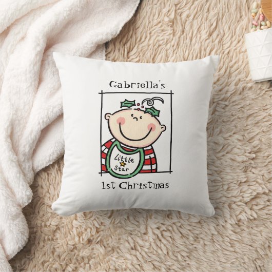 ベビーカスタム第1回クリスマスライトスキントーン顔 クッション (ブランケット)