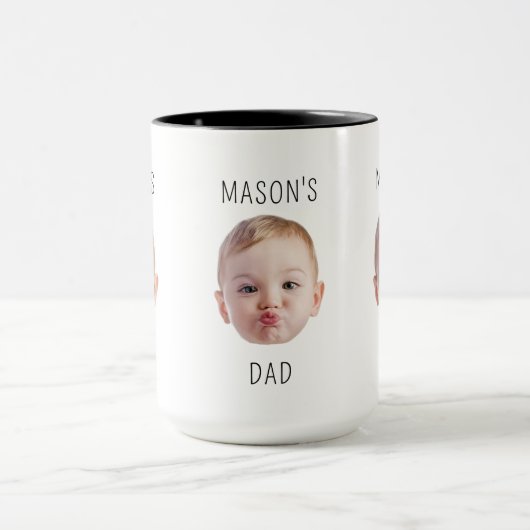 ベビーカスタム顔キッド写真子イメージギフト マグカップ (中央)
