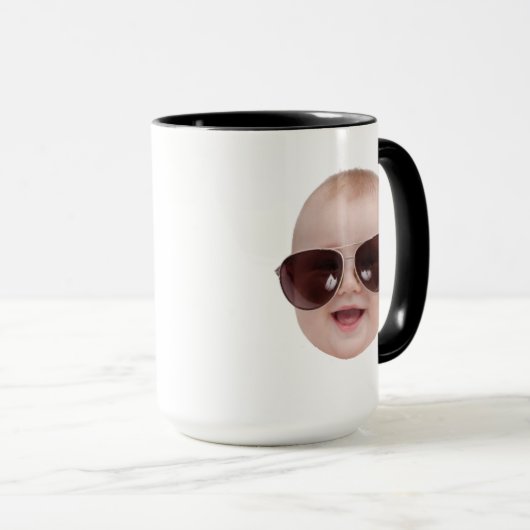 ベビーカスタム顔グランドパギフトパパ誕生日ギフト マグカップ (正面右)