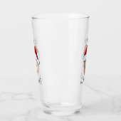 ベビーカスタム顔サンタハットクリスマスフォト タンブラーグラス (左)