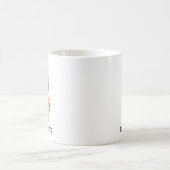 ベビーカスタム顔ジンジャーパン コーヒーマグカップ (中央)