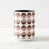 ベビーカスタム顔パターングランドパパパ誕生日ギフト マグカップ (中央)