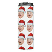 ベビーカスタム顔フォトサンタハットクリスマス タンブラー (裏面)