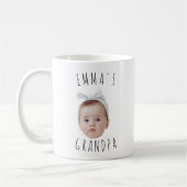 ベビーカスタム顔フォトママパパ コーヒーマグカップ (左)