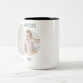 ベビーカスタム顔マグカップ、チャイルドフォトのパーソナライズ ツートーンマグカップ (正面左)