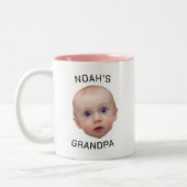 ベビーカスタム顔マググ | ベビーカスタムフォトマグカップ ツートーンマグカップ (左)