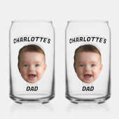 ベビーカスタム顔マグ、カスタムニューダッドマグ ガラス缶 (正面)