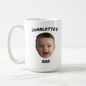 ベビーカスタム顔マグ、カスタムニューダッドマグ コーヒーマグカップ (左)