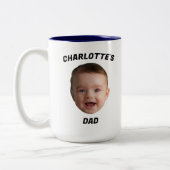 ベビーカスタム顔マグ、カスタムニューダッドマグ ツートーンマグカップ (左)