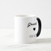 ベビーカスタム顔写真Grandpa New Dad誕生 モーフィングマグカップ (正面右)