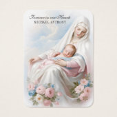 ベビーカトリック葬儀記念聖札 – (正面)