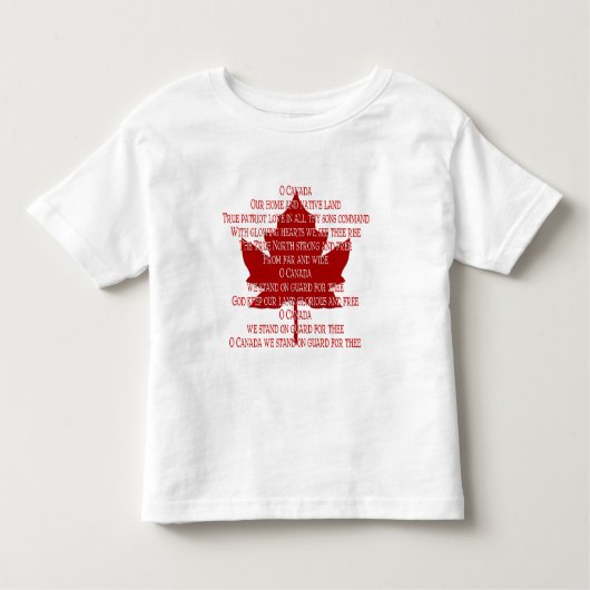 ベビーカナダAnthem Tシャツお土産Canada Tee トドラーTシャツ (正面)