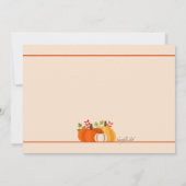 ベビーカボチャが妊娠3秋を発表。 招待状 (裏面)