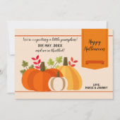 ベビーカボチャが妊娠3秋を発表。 招待状 (正面)