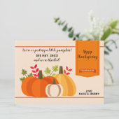 ベビーカボチャは3つの秋妊娠を発表する。 招待状 (スタンド正面)