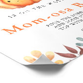 ベビーカボチャ赤ちゃんシャワーマモーサバー ポスター (角)