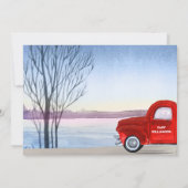 ベビーカボチャ赤トラック超音波妊娠 案内状 (裏面)