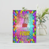 ベビーカメルデザートアドベンチャーをテーマ 招待状 (スタンド正面)