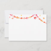 ベビーカラフルの羊 サンキューカード (裏面)