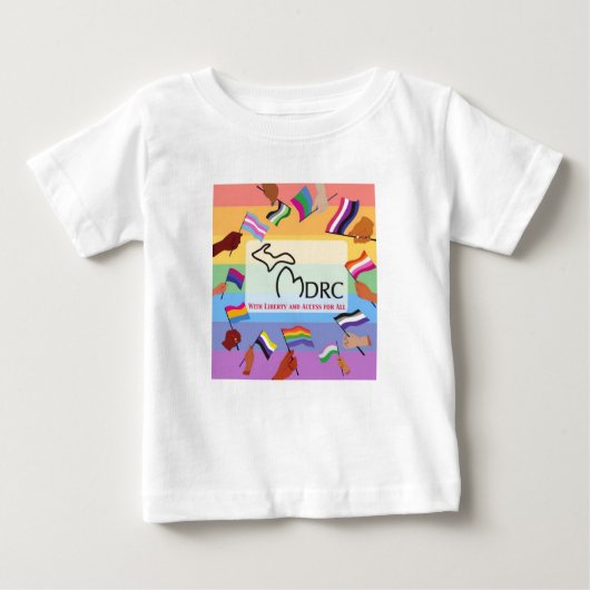 ベビーカラフルまたは幼児のTシャツ ベビーTシャツ (正面)