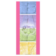 ベビーカラフルガール（大きなブックマーク）