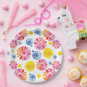 ベビーカラフルシャワーメキシカンフェスタ ペーパープレート (パーティー)