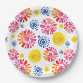ベビーカラフルシャワーメキシカンフェスタ ペーパープレート (正面)
