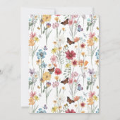 ベビーカラフルシャワー招待状 招待状 (裏面)