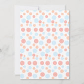 ベビーカラフルシャワー男女兼用シンプル 招待状 (裏面)