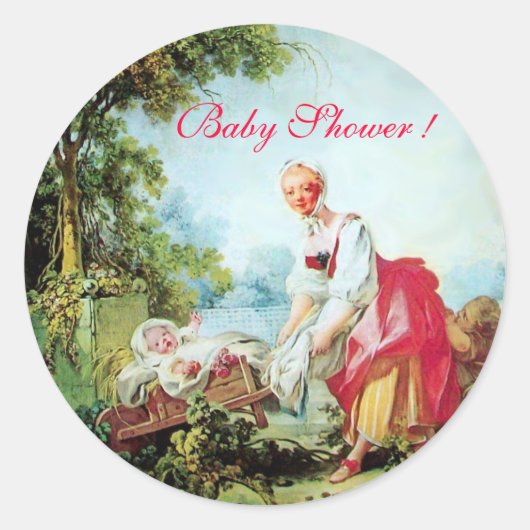 ベビーカラフルシャワー ラウンドシール (正面)