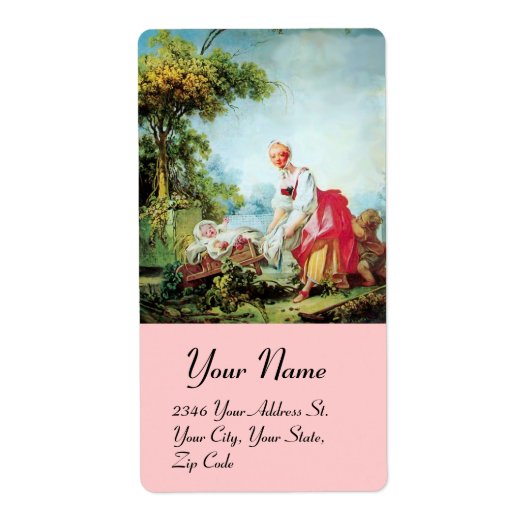 ベビーカラフルシャワー ラベル (正面)