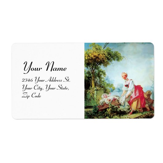 ベビーカラフルシャワー ラベル (正面)