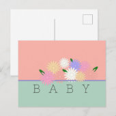 ベビーカラフルデイジーオンソフトピーチ&ジャングルミスト ポストカード (正面/裏面)