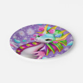 ベビーカラフルドラゴン ペーパープレート (アングル)