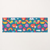 ベビーカラフルパーソナライズされた模様 ヨガマット (裏面(横))