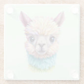 ベビーカラフルラマ ガラスコースター (裏面)