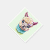 ベビーカラフルラマ スタンダードカクテルナプキン (角)