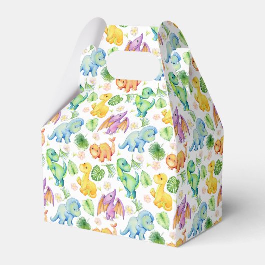 ベビーカラフル恐竜 フェイバーボックス (正面サイド)