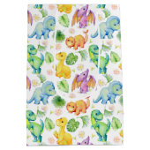 ベビーカラフル恐竜 ミディアムペーパーバッグ (裏面)