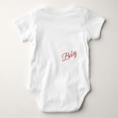 ベビーカラフルGustavクリムト ベビーボディスーツ (裏面)