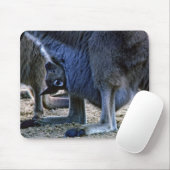 ベビーカンガルー母ポーチ – オーストラリア マウスパッド (マウス)