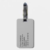 ベビーカンガルー母ポーチ – オーストラリア ラゲッジタグ (裏面縦)