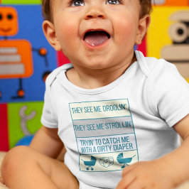 ベビーカーとおむつ ベビーボディスーツ