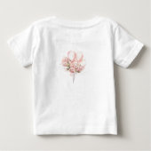 ベビーカーに乗った愛らしいアヒルの雛 ベビーTシャツ (裏面)
