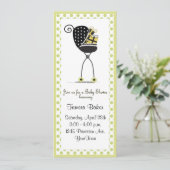 ベビーカーのベビーシャワー 招待状 (スタンド正面)