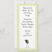 ベビーカーのベビーシャワー 招待状 (裏面)