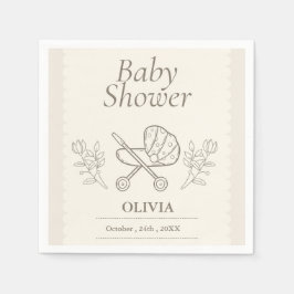 ベビーカーの冒険 | 男女兼用ベビー スタンダードカクテルナプキン