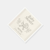 ベビーカーの冒険 | 男女兼用ベビー スタンダードカクテルナプキン (角)